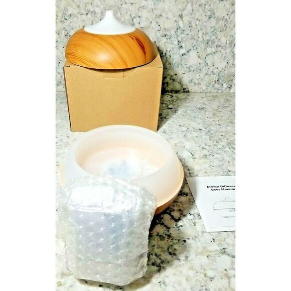 MOKOQI Essential Oil Diffuser Light Wood Grain 300 ML New in Box - Picture 4 of 5